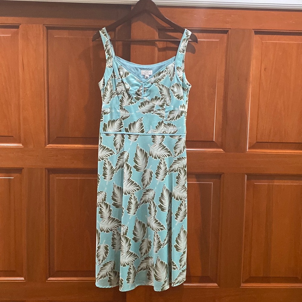 Fun floral knee length lined dress